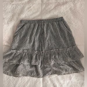 Black and White Spotted Skirt